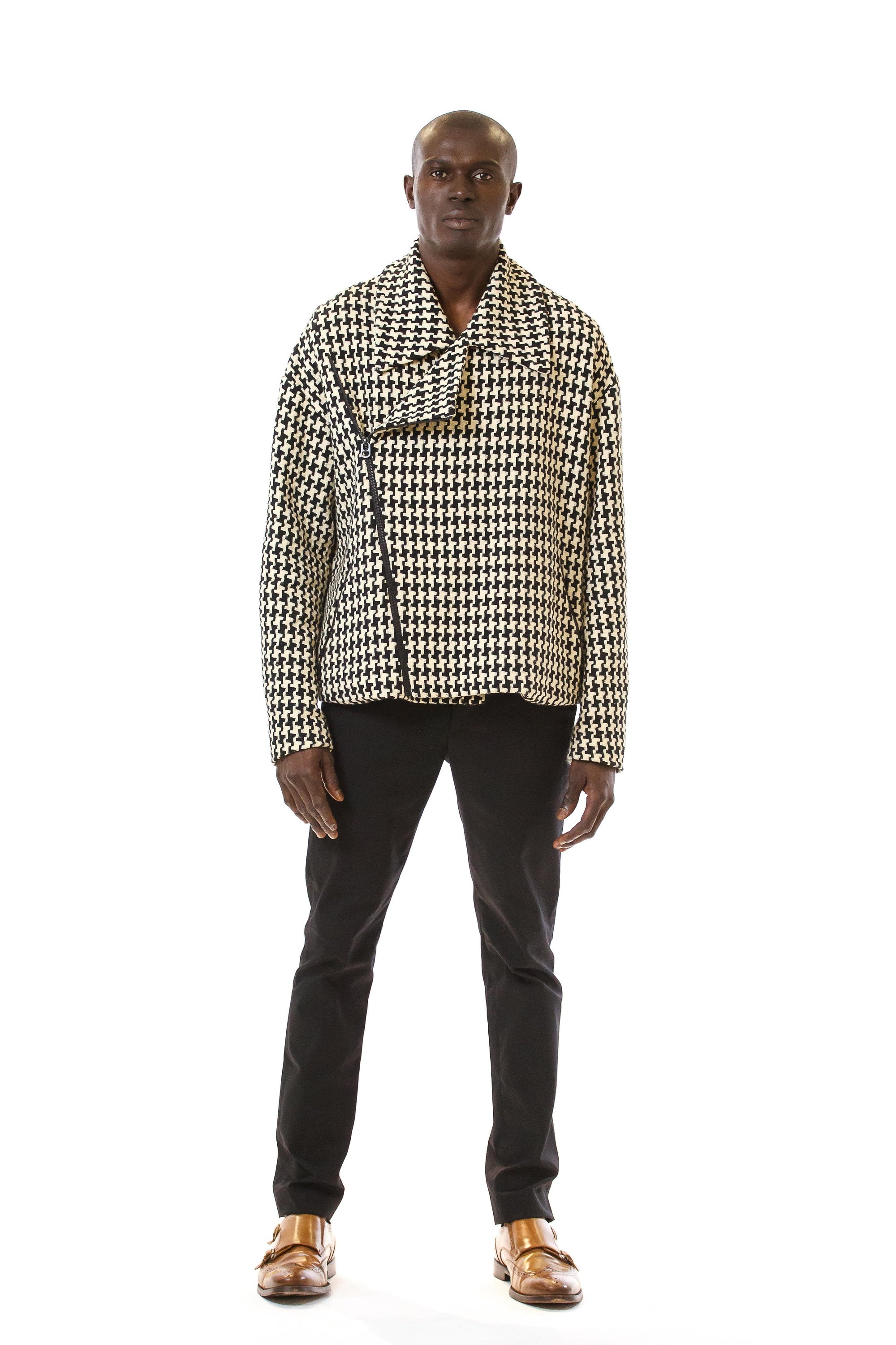 Nanushka sales houndstooth coat